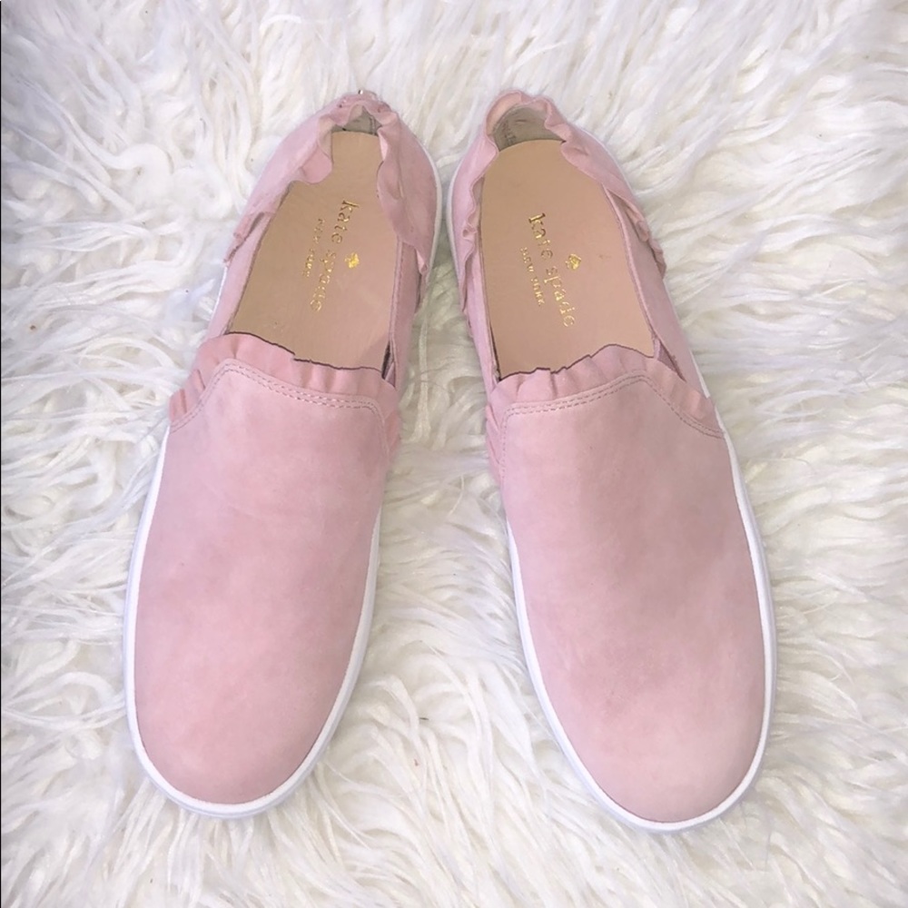 HP🎉Kate Spade Lilly Ruffle Suede Sneaker - Picture 2 of 12